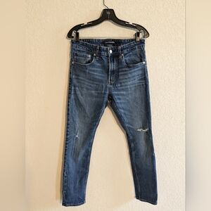 Distressed Blue Jeans (Skinny)